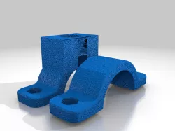 bar clamp with perpendicular hole for screw