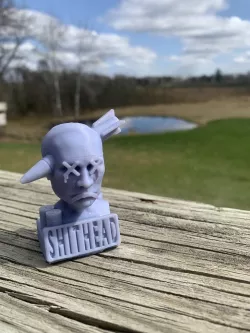 Bust of a war criminal