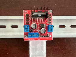 Din Rail mount for L298N Motor Drive Controller Board