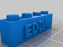 EDDA LEGO compatible Text Bricks