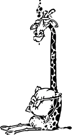 Giraffe stencil
