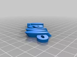 My Customized iamburny's  Text - Name Keyring / Keyfob