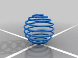 My Customized Sphere Spring (Spherical Spiral)