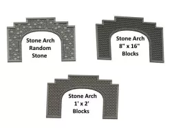N Scale UP Style Double Track Arch Stone Tunnel Portal ...