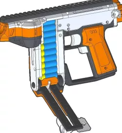 Nerf Gryphon "Stapler" - Half-Dart version