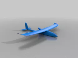 Solid STL File of "LW-PLA RC Plane"