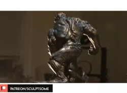 The Incredible Hulk hand sculpted