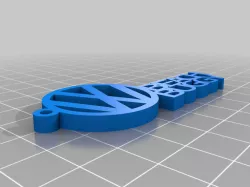 vw beach buggy key chain