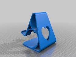 Another Phone Stand, Yet again, But this time the cable hole is a heart.