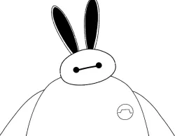 Baymax stencil 6