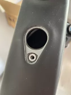 CEF50 EMTB Frame grommets and Battery support