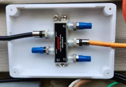 Coax Cable Splitter Cover