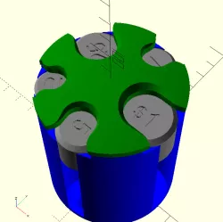 Customizable Coin Holder Reloaded - Fully Parametric