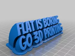 Flat is boring