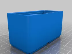 Gridfinity Bin 2x1x6 2 long compartments 