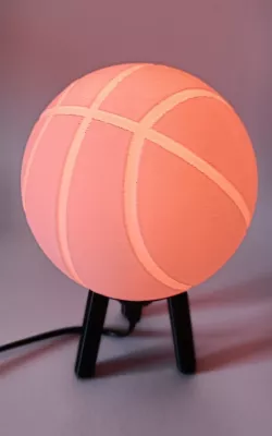 Hybrid Hanging/Desk Basketball Lamp