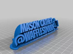 Mason Raised Name Sign