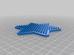 My Customized Ikea/Pyssla/Perler bead bases star 6