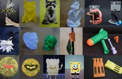 3D printed models