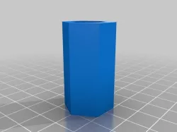 .5x1.5 in hex shaft spacer