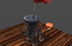 6 Shot glass dispenser
