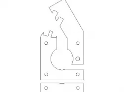 Acrylic Laser Cut Direct Drive Extruder