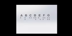 Alphabet with Braille A to G