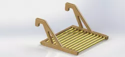 Clothes drying rack for balcony rails