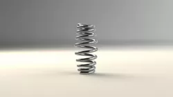Compression barrel spring