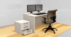 Computer desk.