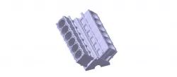 Engine block with crankcase