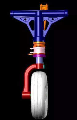 F-16 nose gear 1/5 model