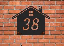 House number plate