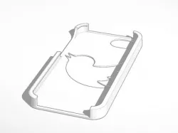 Iphone 5 Twitter bird logo case/cover
