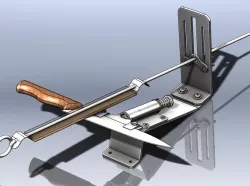 Knife sharpener with twist mechanism