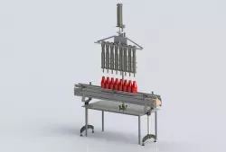 Liquid bottle filling machine