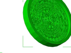 Mayan Calendar Mold - Low Melt Metal Lost PLA - Chocolate or Soap Mold