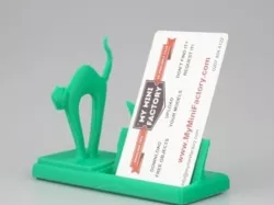 mr cat says meow! business card holder