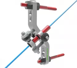 Navigation device - for minimally invasive point perforation of the bone.