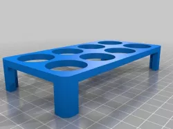Parametric tray for small paint pots