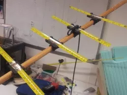 Retractable yagi antenna parts
