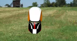 robot face mask in surface modeling