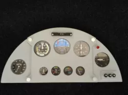 Scale cockpit of a Corby Starlet Home built Plane