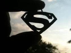 Superman symbol necklace