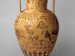 Terracotta neck-amphora (storage jar)