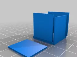 Toilet paper holder with sliding top
