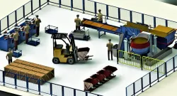 TROWAL SURFACE FINISHING  Machine for Metal Parts Polishing De-burr Fine Grinding Edge Triming (Plant Layout)