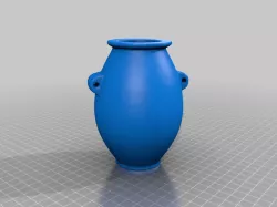 Bent pyramid vase repaired