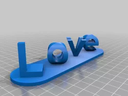 Block lettre Love