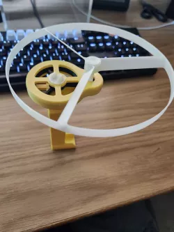 Dual Propeller Support "Short Axle" for  "Toroidal propeller launcher (snap-fit model)"